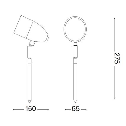 Ideal Lux - Outdoor lamp INSIDE 1xG9/15W/230V 27,5 cm IP54 black