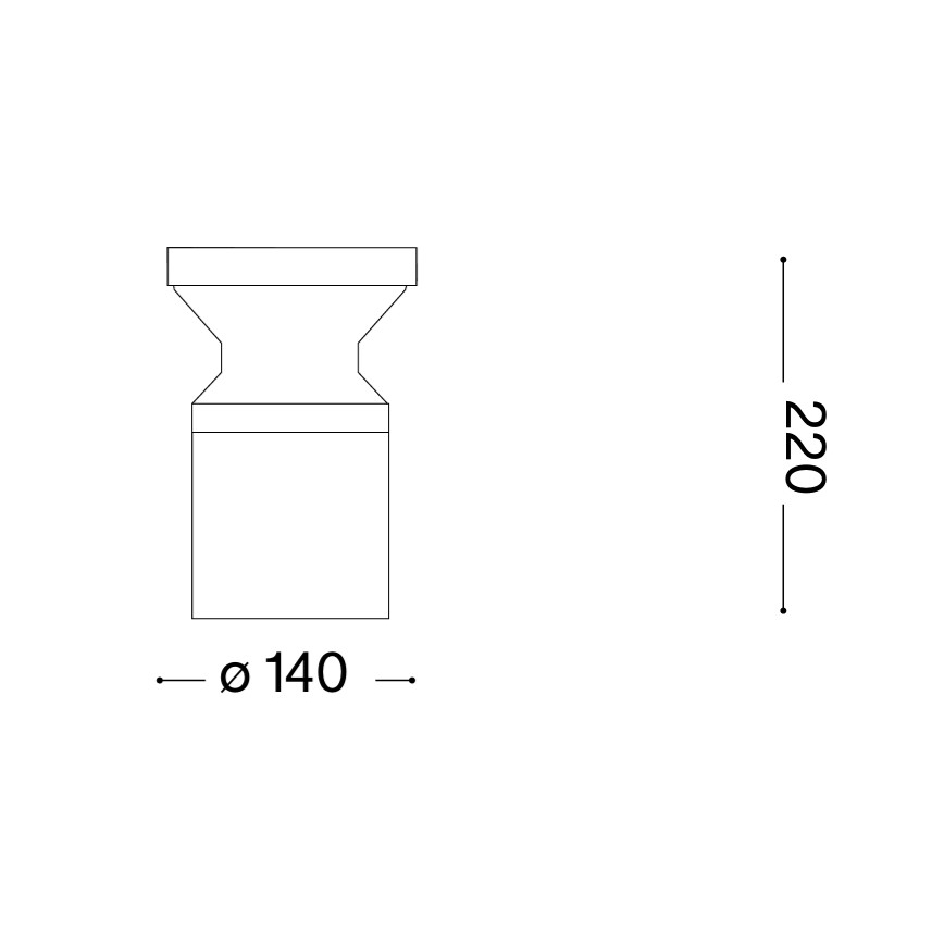 Ideal Lux - Outdoor lamp TORRE 1xE27/15W/230V 22 cm IP65 anthracite