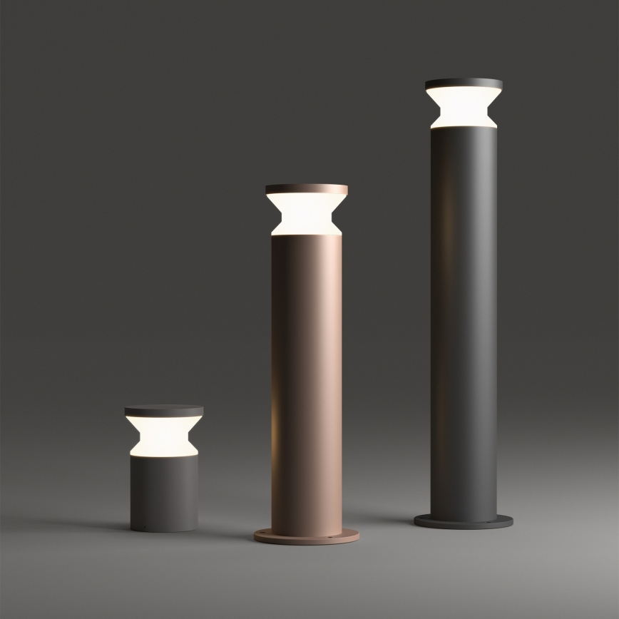 Ideal Lux - Outdoor lamp TORRE 1xE27/15W/230V 80 cm IP65 black