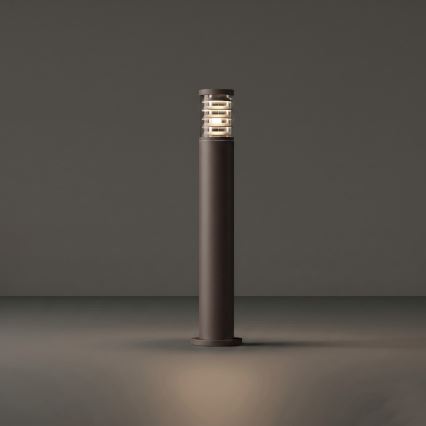 Ideal Lux - Outdoor lamp TRONCO 1xE27/42W/230V 80 cm IP65 brown