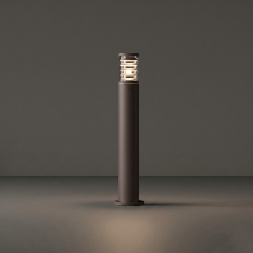 Ideal Lux - Outdoor lamp TRONCO 1xE27/42W/230V 80 cm IP65 brown