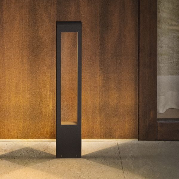 Ideal Lux - Outdoor lamp VEGA 1xG9/15W/230V 80 cm IP44 brown