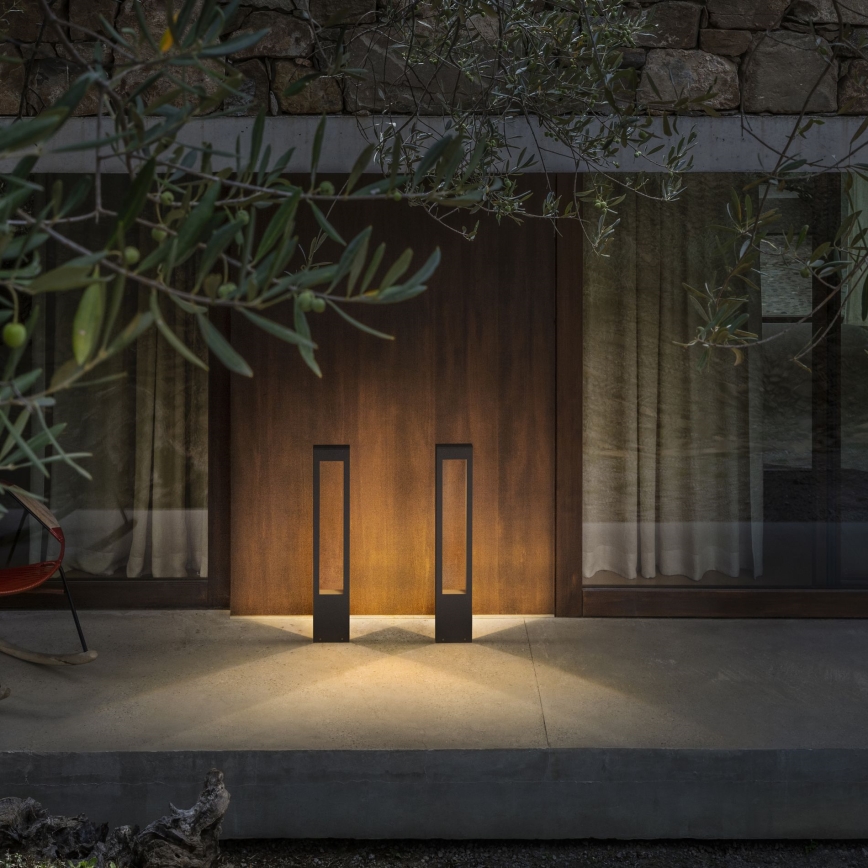 Ideal Lux - Outdoor lamp VEGA 1xG9/15W/230V 80 cm IP44 brown