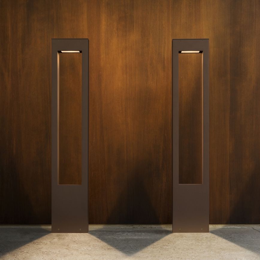 Ideal Lux - Outdoor lamp VEGA 1xG9/15W/230V 80 cm IP44 brown