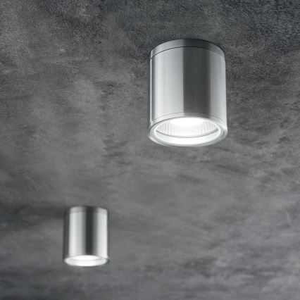 Ideal Lux - Outdoor spotlight GUN 1xGU10/28W/230V Ø 11 cm IP55 grey