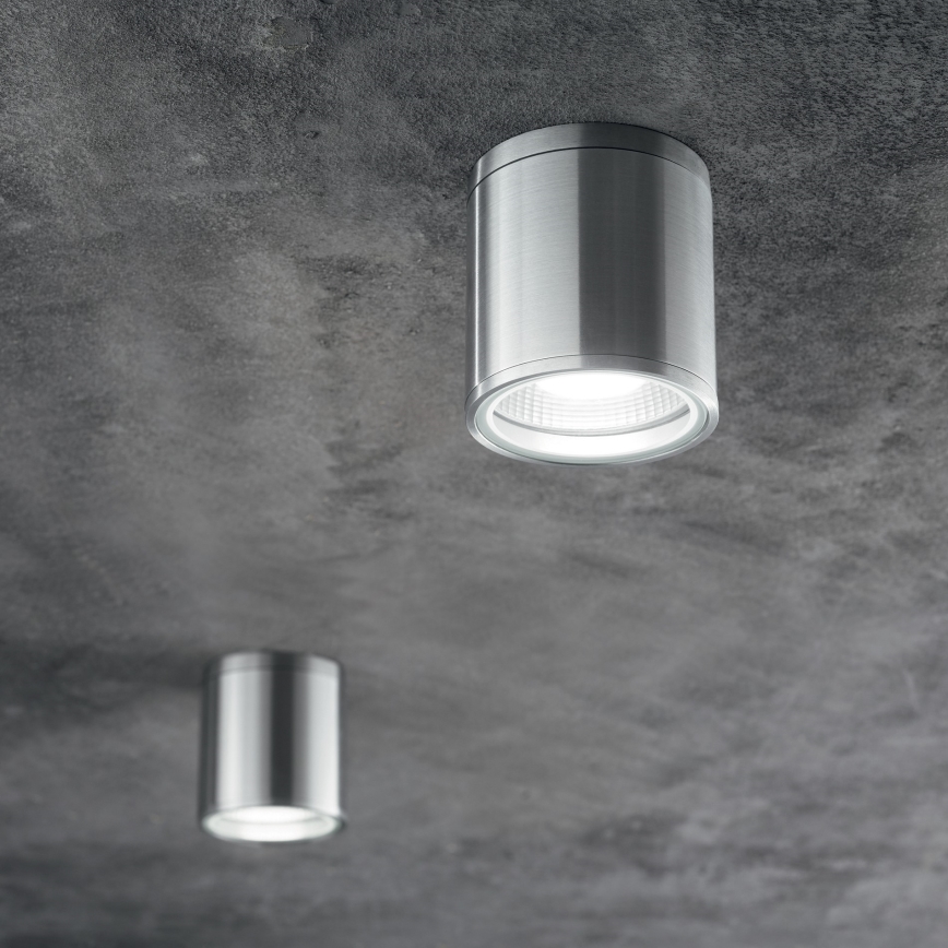Ideal Lux - Outdoor spotlight GUN 1xGU10/28W/230V Ø 11 cm IP55 grey
