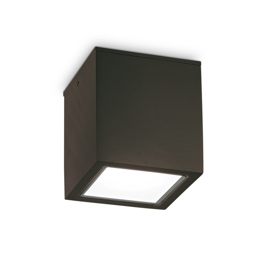Ideal Lux - Outdoor spotlight TECHO 1x GU10/20 W/230 V 9x9 cm IP54 black