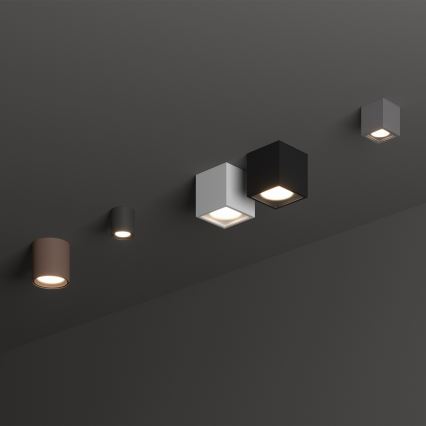 Ideal Lux - Outdoor spotlight TECHO 1x GU10/20 W/230 V 9x9 cm IP54 black