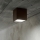 Ideal Lux - Outdoor spotlight TECHO 1xGU10/20W/230V 9x9 cm IP54 brown