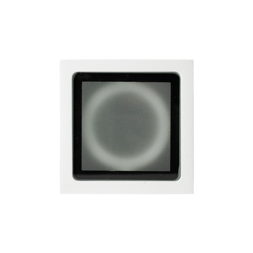 Ideal Lux - Outdoor spotlight TECHO 1xGU10/20W/230V 9x9 cm IP54 White