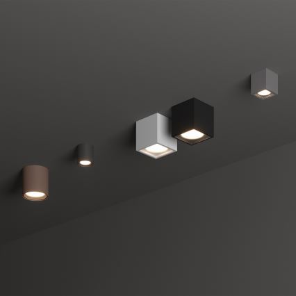 Ideal Lux - Outdoor spotlight TECHO 1xGU10/20W/230V Ø 9 cm IP54 anthracite