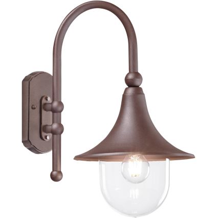 Ideal Lux - Outdoor wall lamp CIMA 1xE27/52W/230V IP43 brown