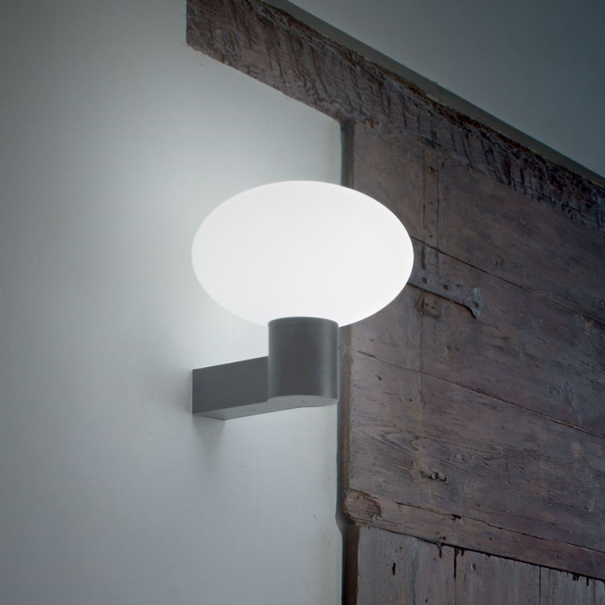 Ideal Lux - Outdoor wall lamp CLIO 1xE27/42W/230V IP44 anthracite