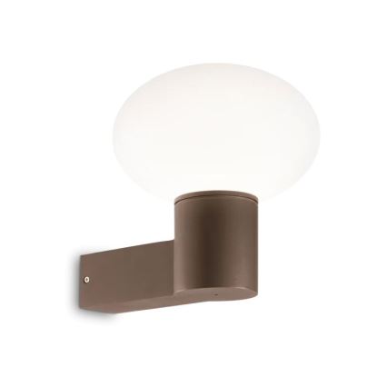 Ideal Lux - Outdoor wall lamp CLIO 1xE27/42W/230V IP44 brown