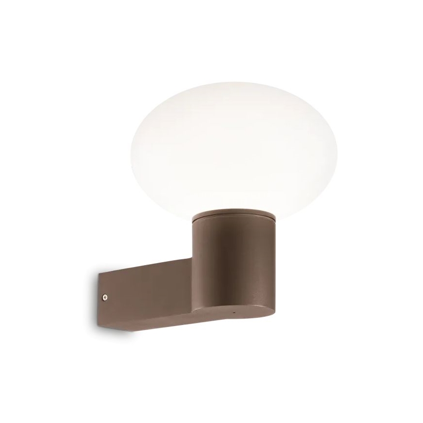 Ideal Lux - Outdoor wall lamp CLIO 1xE27/42W/230V IP44 brown