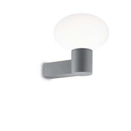 Ideal Lux - Outdoor wall lamp CLIO 1xE27/42W/230V IP44 grey