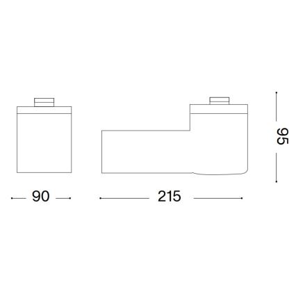 Ideal Lux - Outdoor wall lamp CLIO 1xE27/42W/230V IP44 grey