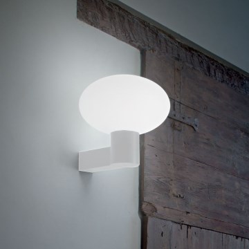 Ideal Lux - Outdoor wall lamp CLIO 1xE27/42W/230V IP44 white