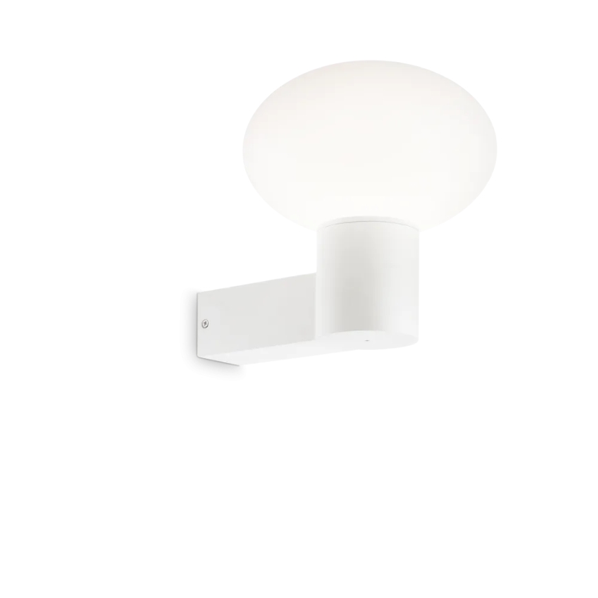 Ideal Lux - Outdoor wall lamp CLIO 1xE27/42W/230V IP44 white