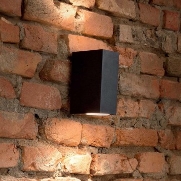 Ideal Lux - Outdoor wall light 2xE27/28W/230V black