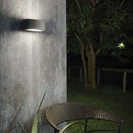 Ideal Lux - Outdoor wall light ANDROMEDA 1xE27/60W/230V IP55 black