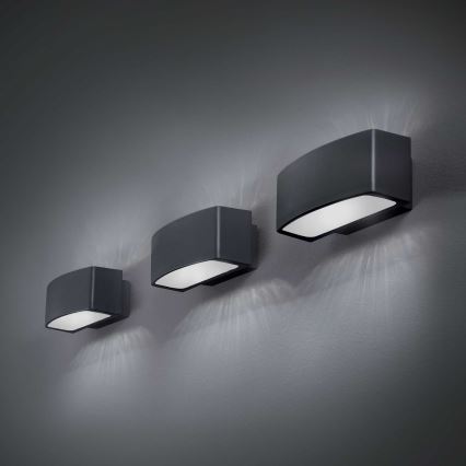 Ideal Lux - Outdoor wall light ANDROMEDA 1xE27/60W/230V IP55 black