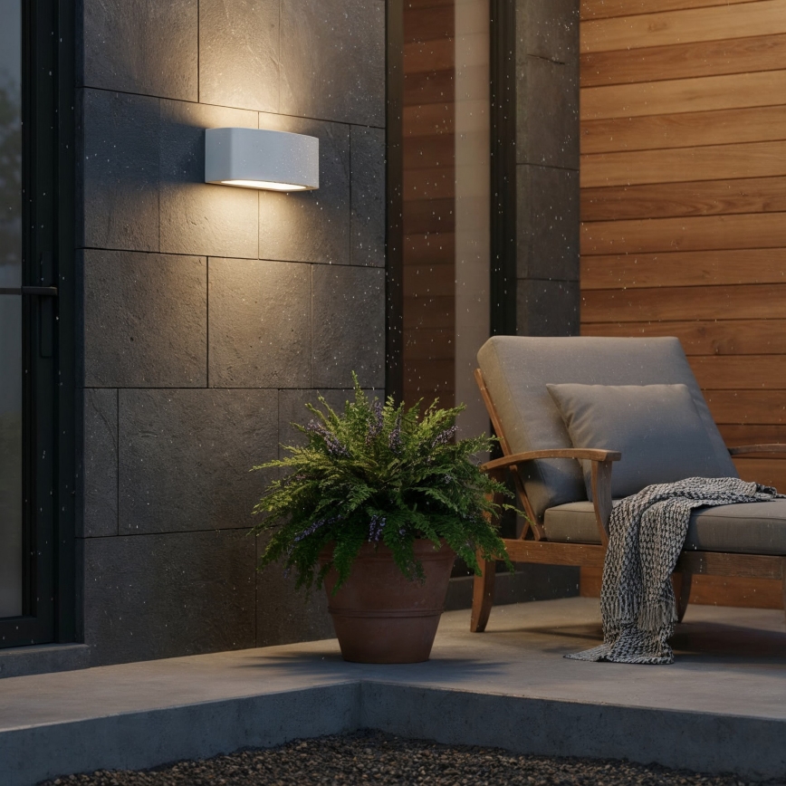 Ideal Lux - Outdoor wall light ANDROMEDA 1xE27/60W/230V IP55 grey
