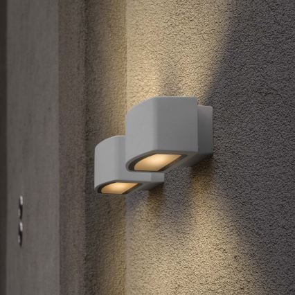 Ideal Lux - Outdoor wall light ANDROMEDA 1xE27/60W/230V IP55 grey