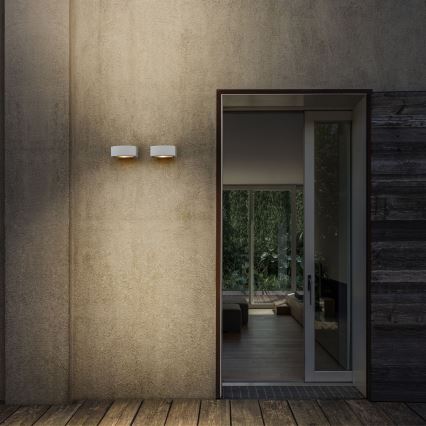 Ideal Lux - Outdoor wall light ANDROMEDA 1xE27/60W/230V IP55 white