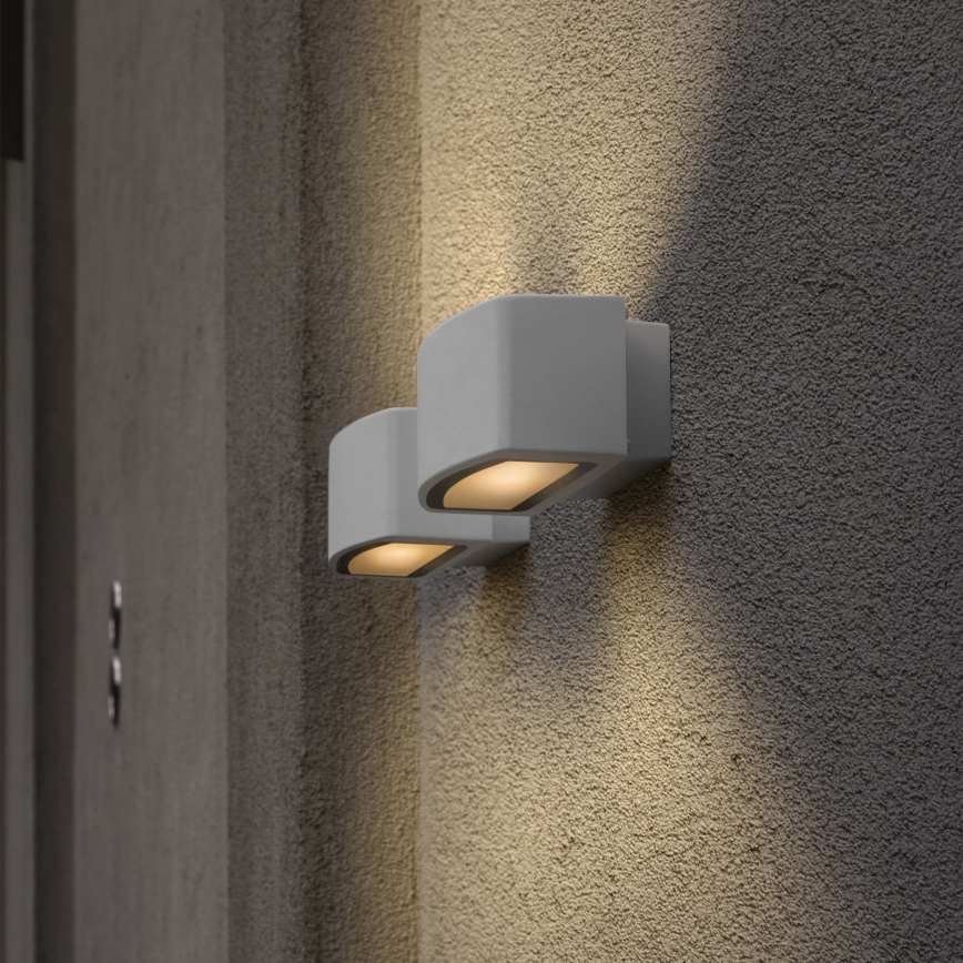 Ideal Lux - Outdoor wall light ANDROMEDA 1xE27/60W/230V IP55 white