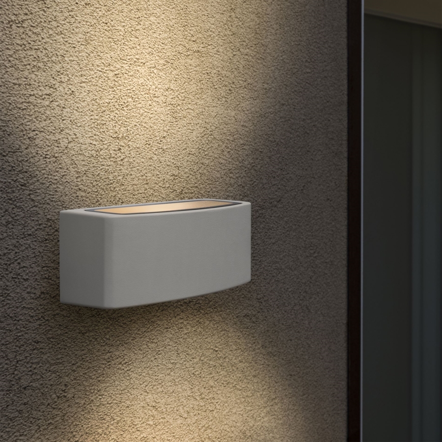 Ideal Lux - Outdoor wall light ANDROMEDA 1xE27/60W/230V IP55 white