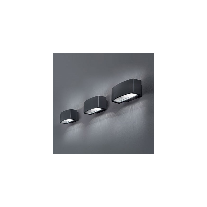 Ideal Lux - Outdoor wall light ANDROMEDA 2xE27/60W/230V IP55 anthracite