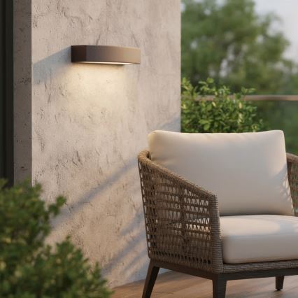 Ideal Lux - Outdoor wall light ANDROMEDA 2xE27/60W/230V IP55 brown