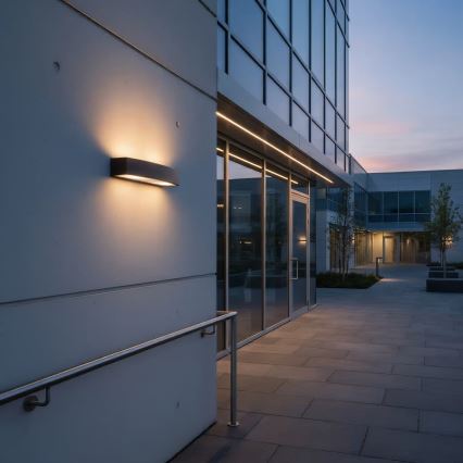 Ideal Lux - Outdoor wall light ANDROMEDA 2xE27/60W/230V IP55 brown