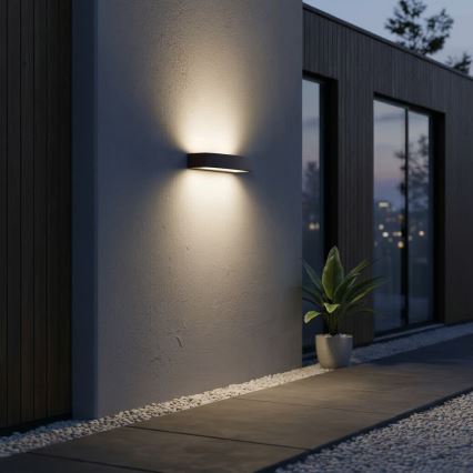 Ideal Lux - Outdoor wall light ANDROMEDA 2xE27/60W/230V IP55 brown