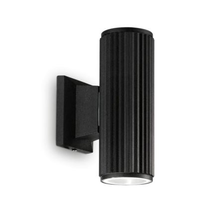 Ideal Lux - Outdoor wall light BASE 2xGU10/28W/230V IP44 black