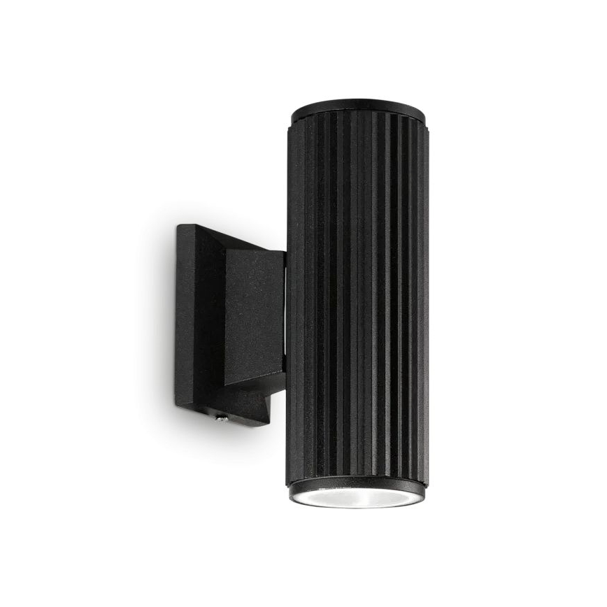 Ideal Lux - Outdoor wall light BASE 2xGU10/28W/230V IP44 black