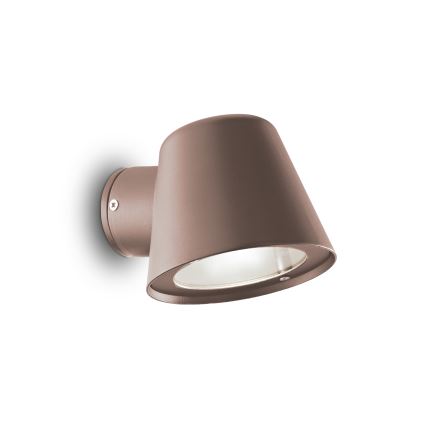 Ideal Lux - Outdoor wall light GAS 1xGU10/28W/230V IP43 brown