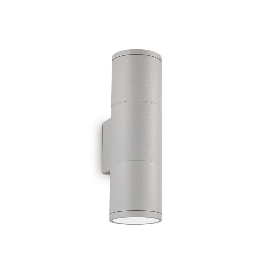 Ideal Lux - Outdoor wall light GUN 1xGU10/35W/230V 21 cm IP44 gray