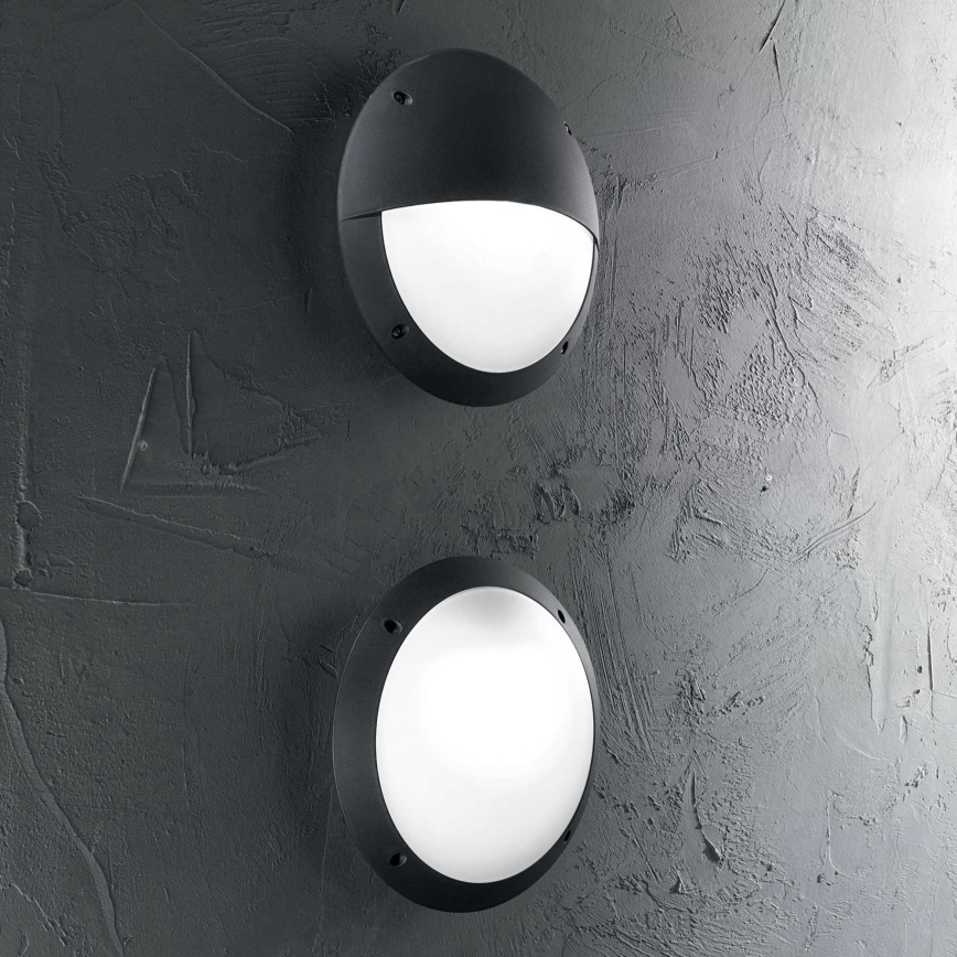 Ideal Lux - Outdoor wall light LUCIA 1xE27/23W/230V IP66 black