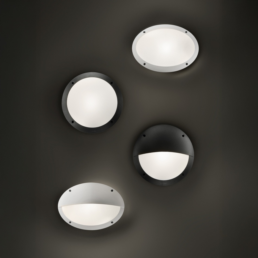Ideal Lux - Outdoor wall light LUCIA 1xE27/23W/230V IP66 black