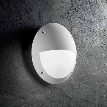 Ideal Lux - Outdoor wall light LUCIA 1xE27/23W/230V IP66 white
