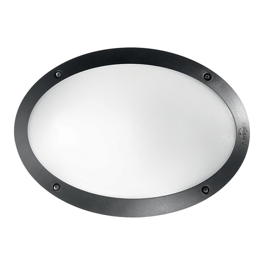 Ideal Lux - Outdoor wall light MADDI 1xE27/23W/230V IP66 black