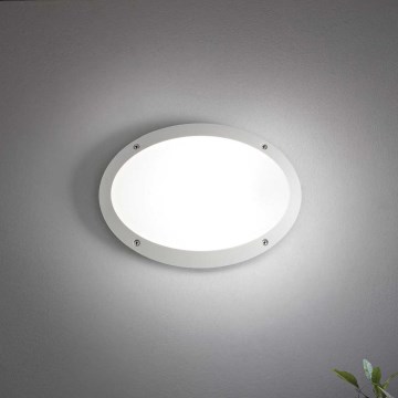 Ideal Lux - Outdoor wall light MADDI 1xE27/23W/230V IP66 white