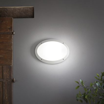 Ideal Lux - Outdoor wall light MADDI 1xE27/23W/230V IP66 white