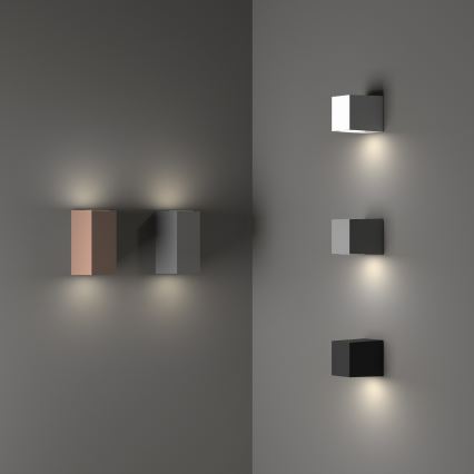 Ideal Lux - Outdoor wall light UP 1xG9/15W/230V IP44 Anthracite
