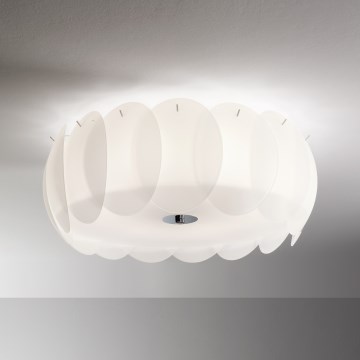 Ideal Lux - OVALINO Ceiling Light 8xE27/60W/230V Ø 53.5 cm White