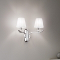 Ideal Lux - PEGASO Crystal Wall Sconce 2x E14/28W/230V Polished Chrome