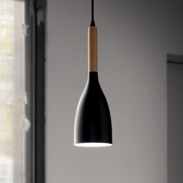 Ideal Lux - Pendant light 1xE14/40W/230V beech