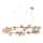 Ideal Lux - PERLAGE LED cable-suspended chandelier 30xG9/3W/230V 143 cm gold/smoked beige